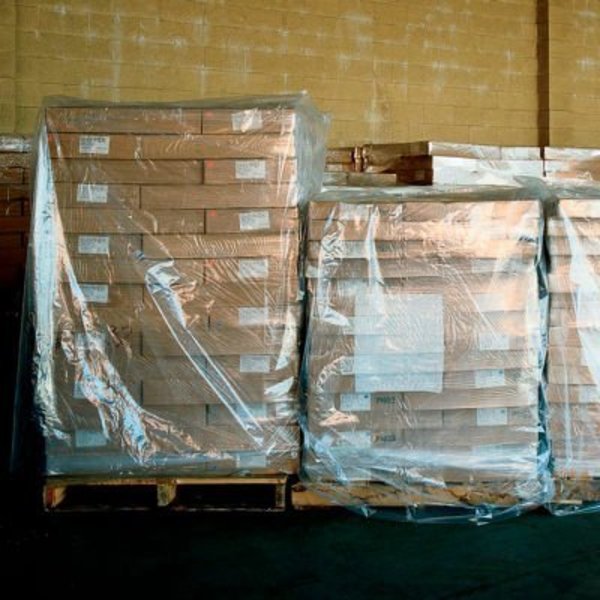 Pallet Covers,  68"W x 65"D x 87"H,  3 Mil,  Clear,  50/Pack