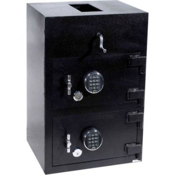 Cennox Rotary Hopper Drop Safe RH3020-FK1 Electronic Lock 20"W x 16"D x 30"H 1.85 Cu. Ft. Black
