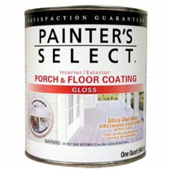 Painter's Select Urethane Fortified Gloss Porch & Floor Coating,  White,  Quart -