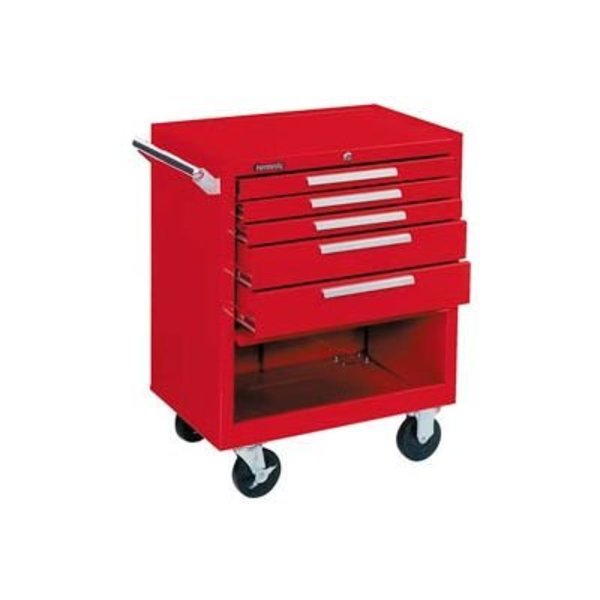Kennedy® 275XR K1800 Series 27"W X 18"D X 35"H 5 Drawer Red Roller Cabinet