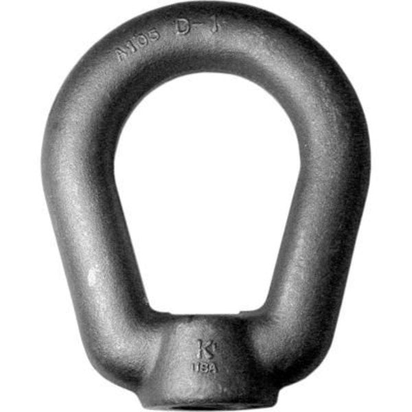 Oval Eye Nut,  1"-8 Thread Size,  1 in Thread Lg,  Steel,  Galvanized