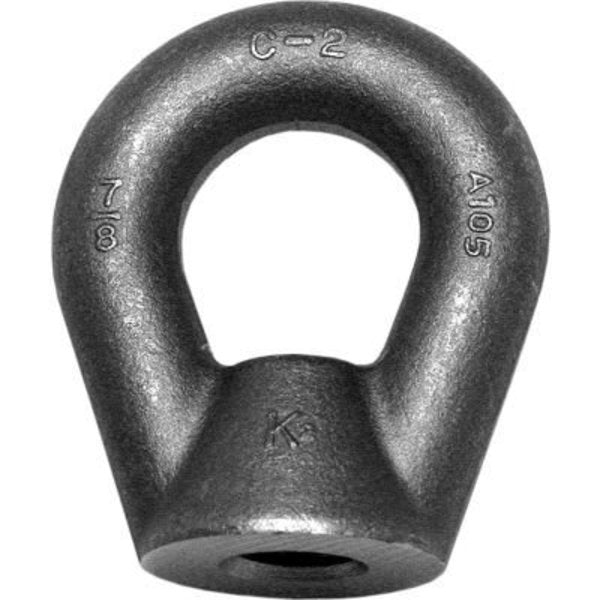 Oval Eye Nut,  1"-8 Thread Size,  1-11/16 in Thread Lg,  Steel,  Galvanized