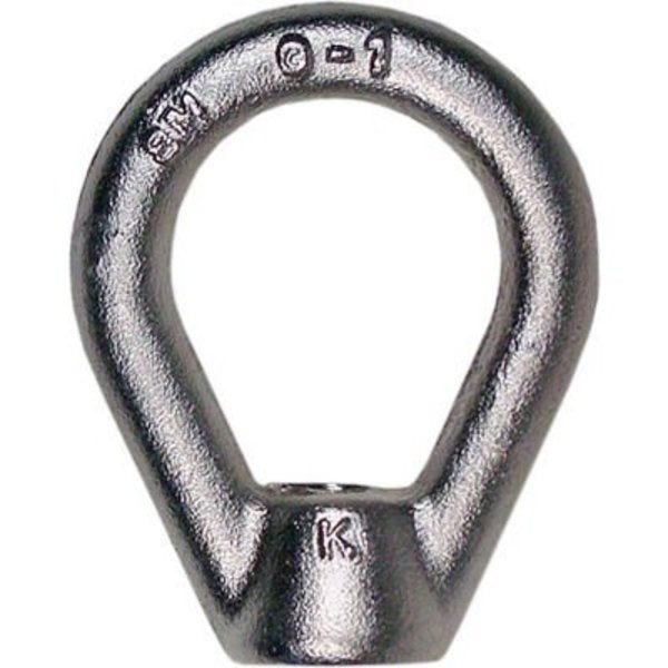 Oval Eye Nut,  3/4"-10 Thread Size,  3/4 in Thread Lg,  18-8 Stainless Steel