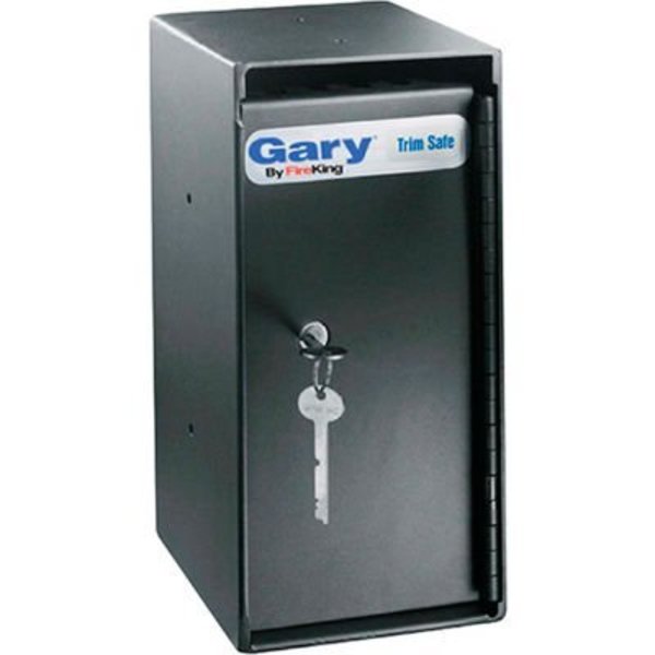 FireKing MS1206 Gary® Trim Safe 6"W x 7"D x 12"H - Keyed Lock - 0.2 Cu. Ft. Black