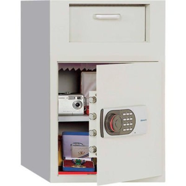 Phoenix Safe Front Loading Digital Lock Depository Safe 2.0 cu ft,  Off-White,  Steel