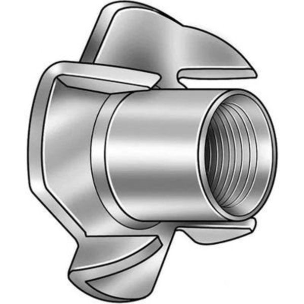 T-Nut,  M6,  Steel,  Zinc Plated