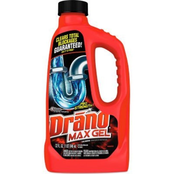 Drano® Max Gel Clog Remover,  32 oz. Bottle,  12 Bottles - 694768