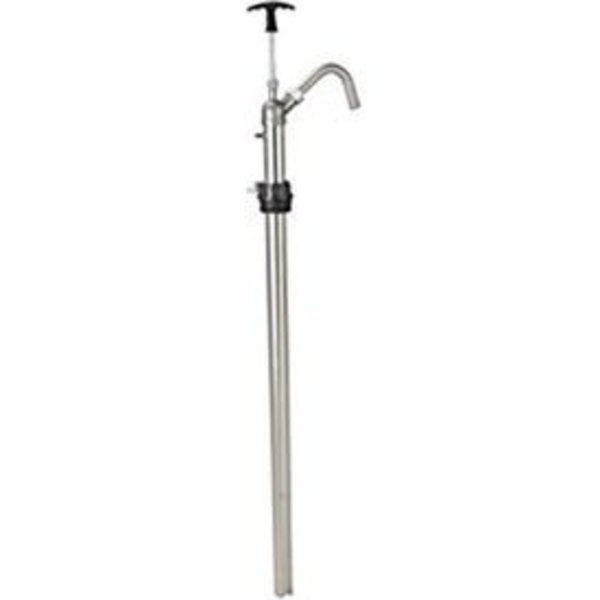 Groz 44137 Vertical Lift Safety Pump,  Stainless Steel,  55 Gallon Drum