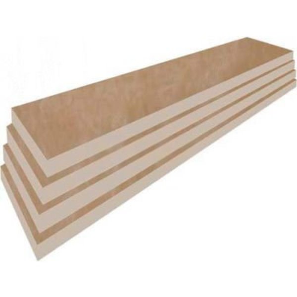 Slatwall Birch Shelves,  3/4"Hx8"Dx22-1/4"W,  Finished on 2 Sides and 3 Edges