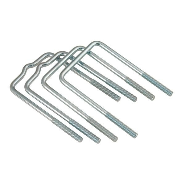 Pkg U-bolt 3/8 in. x 3-1/2 in. x 6,  2 Straight and 2 Formed,  Square