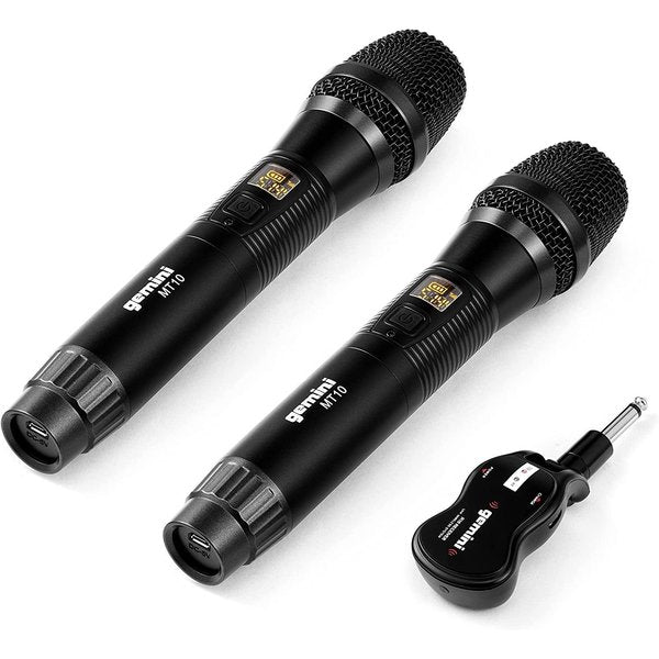 UHF Dual Wireless Microphone System Set of 2