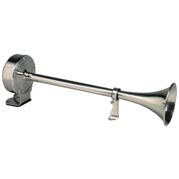 Ongaro Deluxe All-Stainless Single Trumpet Horn - 24V