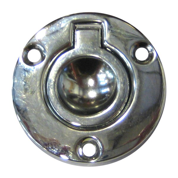 2" Round Flush Ring Pull Chrome Plated Zinc