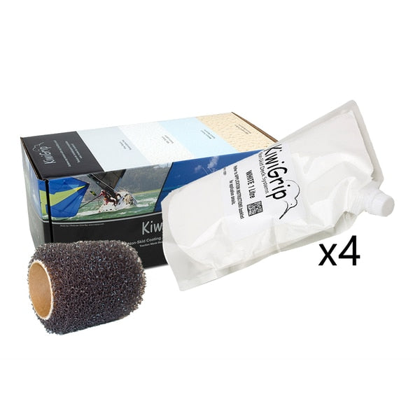 4 - 1 Liter Pouches - White w/4" Roller