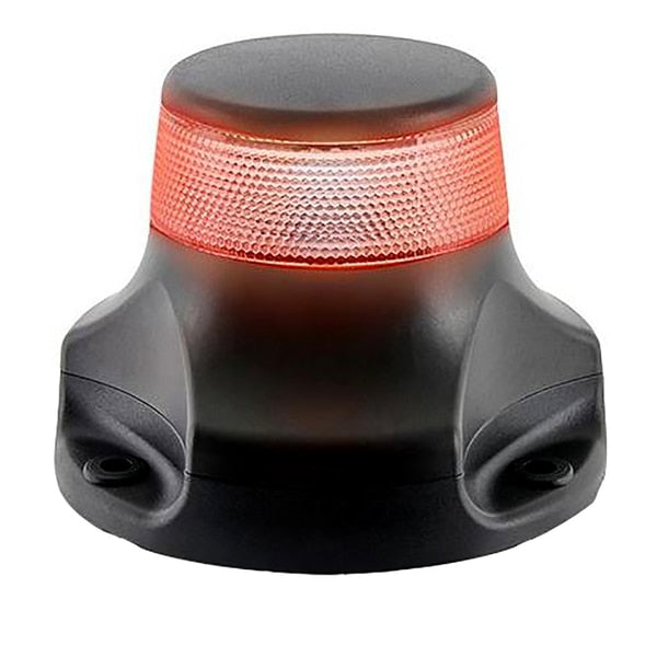 NaviLED 360,  2nm,  All Round Light Red Surface Mount - Black Housing