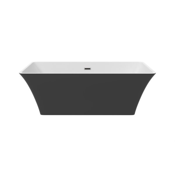 Blaire 67" Acrylic Freestanding Bathtub in Black