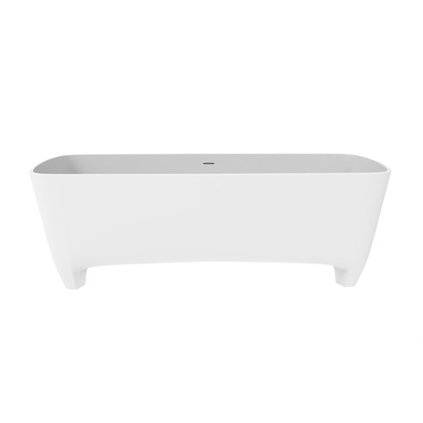 71" L,  31.5" W,  White,  Solid Surface