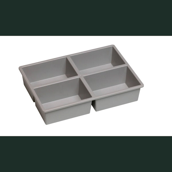 Plastic Division Stortray Insert Divider,  Gray,  7.75 in W,  5.75 in H