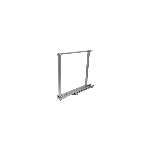 Frame Base Short Pull-Out Silver Soft Close Adjustable Height 20-28