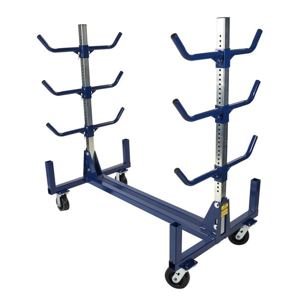 Conduit Rack with Adjustable Arms & Casters