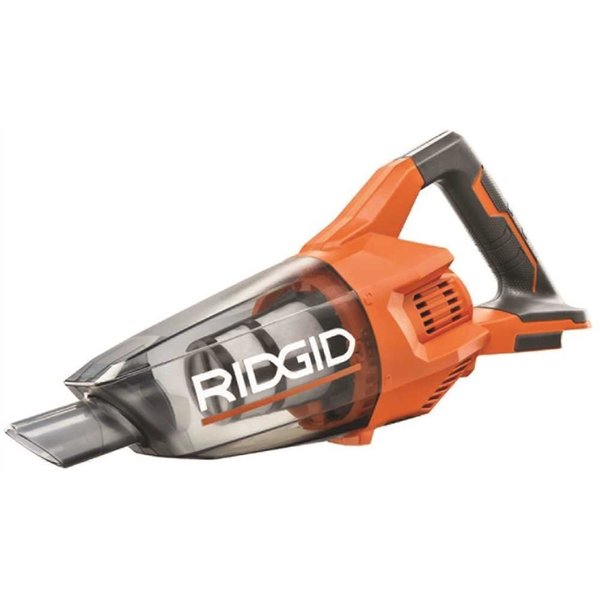 RIDGID 18-V Cordless Hand Vacuum Tool-Only with Crevice Nozzle  Utility Nozzle and Extension Tube