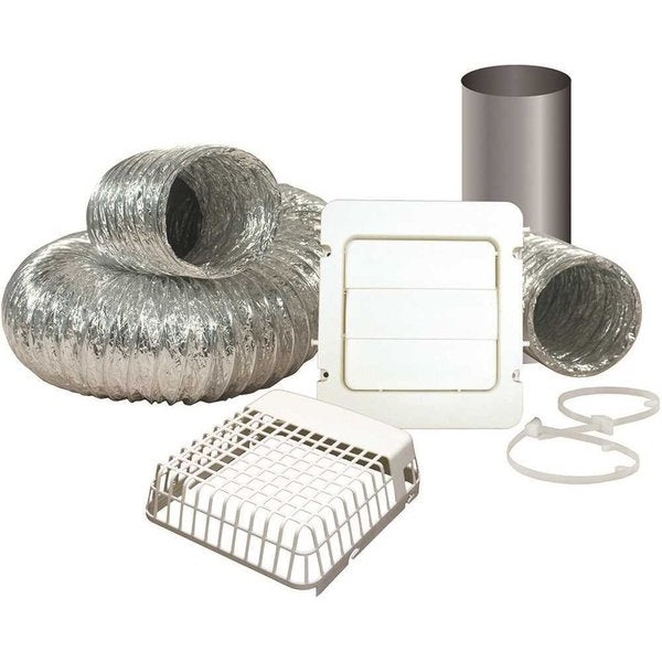 4 in. x 8 ft. Dryer Vent Kit with Guard