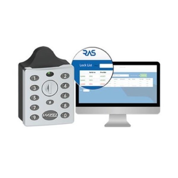 Electronic Locker Lock W/ Remote Allocation System RAS Silver