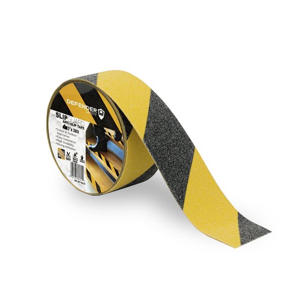 SLIPGUARD AntiSlip Floor Tape 60 Grit Yellow  Black  2x 30'