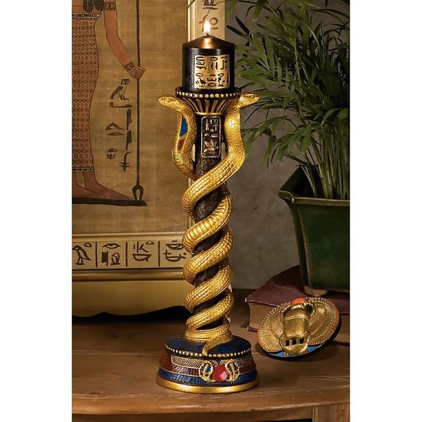 Renenutet,  the Cobra Goddess Altar Candlestick