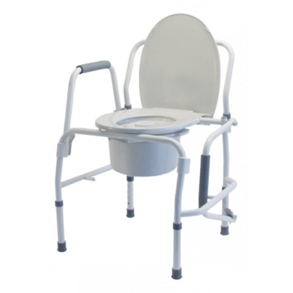 Silver Collection Steel Drop Arm 3-In-1 Commode