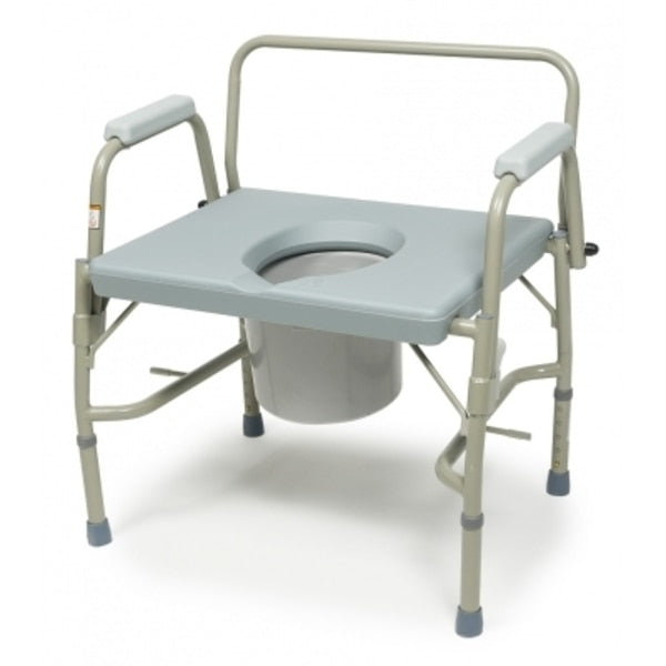 Imperial Collection 3-In-1 Steel Drop Arm Bariatric Commode