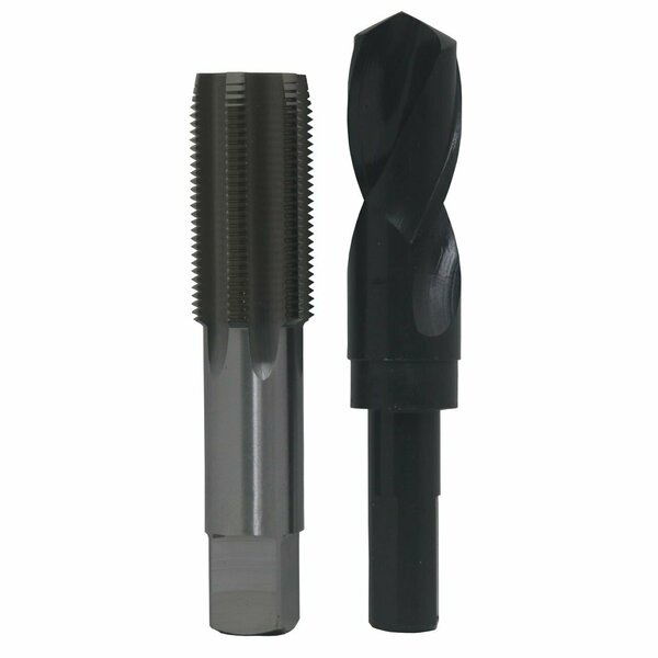 m40 x 2.5 HSS Plug Tap and 1-31/64in HSS 1/2in Shank Drill Bit Kit