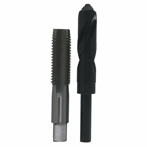 1-1/16in-12 UNS HSS Plug Tap and 63/64in HSS 1/2in Shank Drill Bit Kit