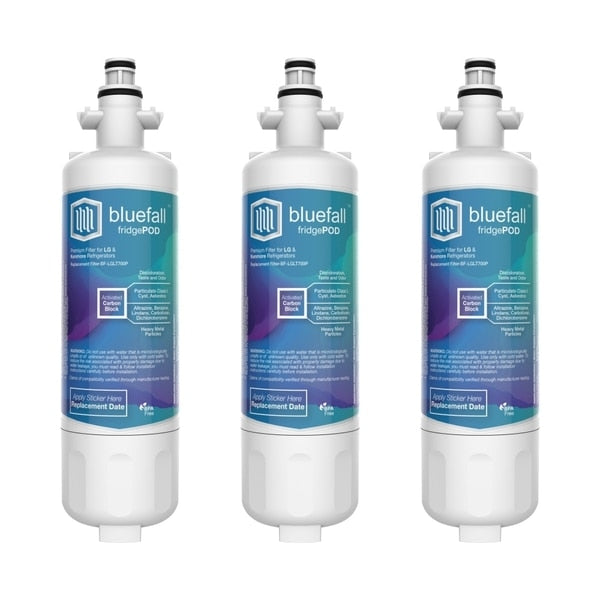 LG LT700P Refrigerator Water Filter Compatible by BlueFall,  PK 3