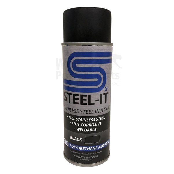 Steel-it BLACK Polyurethane 14oz Spray Can