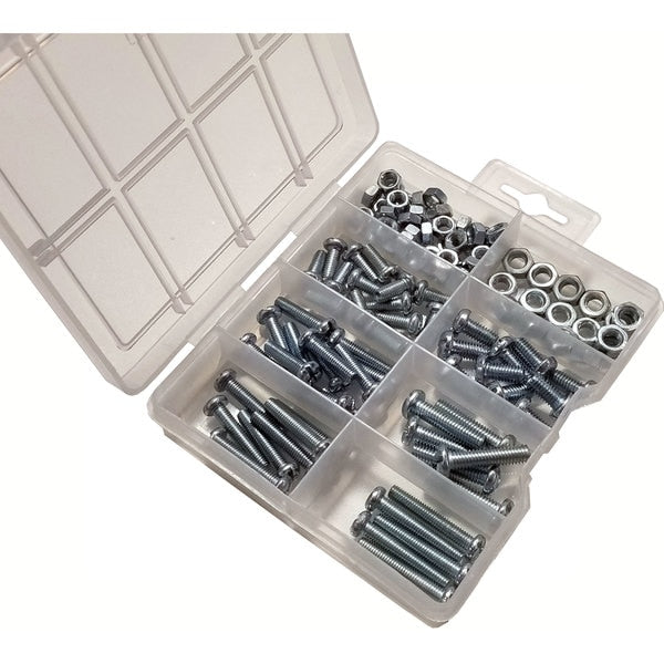 Machine Screw Assortment,  18-8 Stainless Steel,  112 PCS