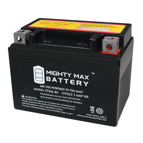 YTX4L-BS Battery for Polaris Scrambler Sportsman ATV Battery