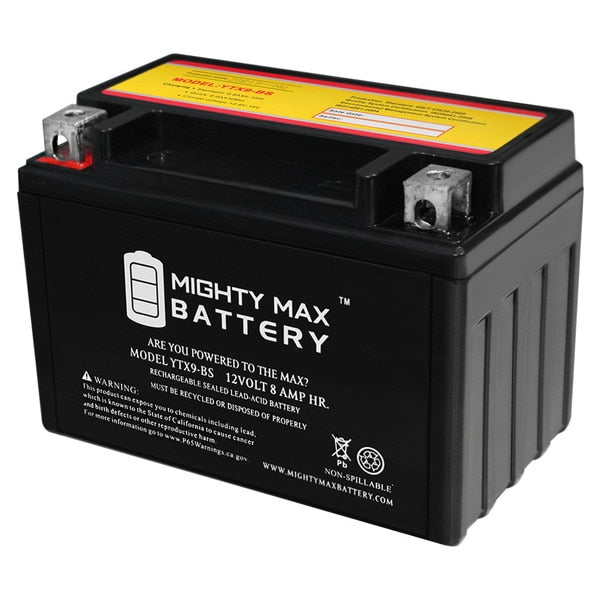YTX9-BS Battery Replacement for Suzuki LTZ400 QuadSport ATV Battery