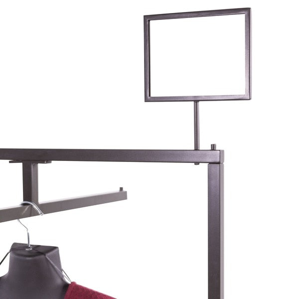 Linea 5-1/2''x7'' Landscape Sign Holder W/ One 4'' Swedged Stem,  4PK