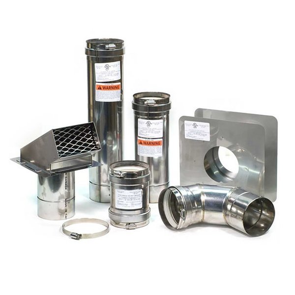 4" Horizontal Vent Kit w/ Backflow Preventer
