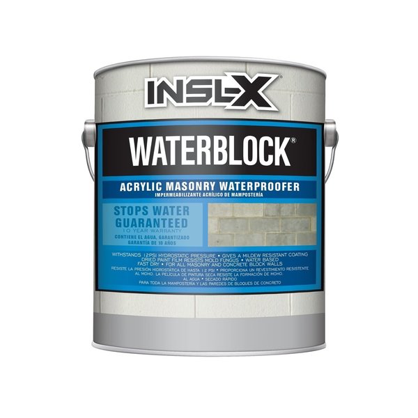 Insl-X WaterBlock White Water-Based Latex Waterproofing Concrete Stain 1 gal