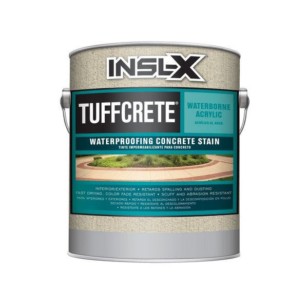 Insl-X TuffCrete White Water-Based Acrylic Waterproofing Concrete Stain 1 gal