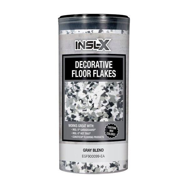Insl-X Indoor and Outdoor Gray Blend Decorative Floor Flakes 12 oz
