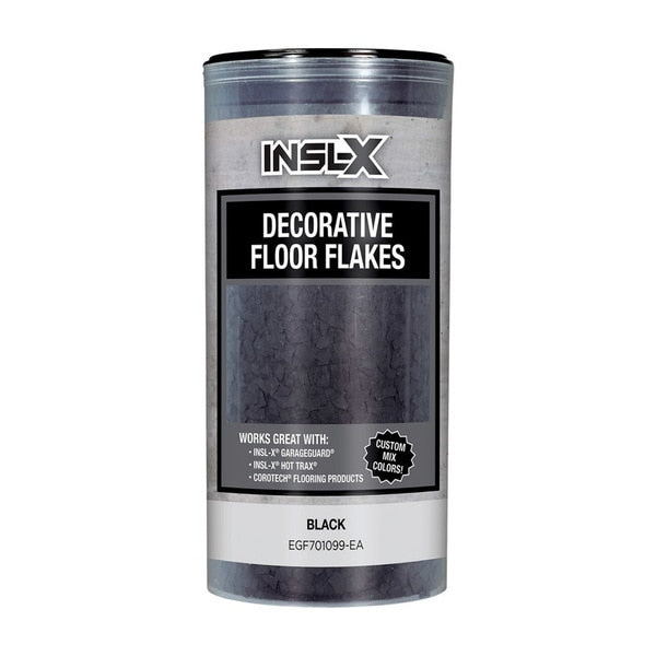 Insl-X Indoor and Outdoor Black Blend Decorative Floor Flakes 12 oz