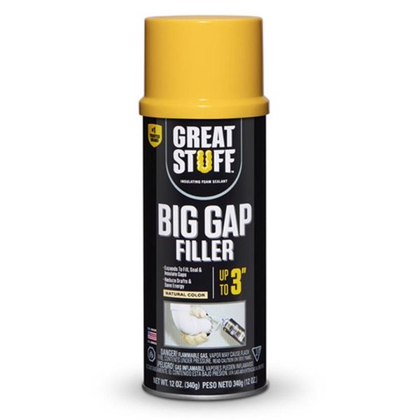 Big Gaps Ivory Polyurethane Insulating Foam Sealant 12 oz
