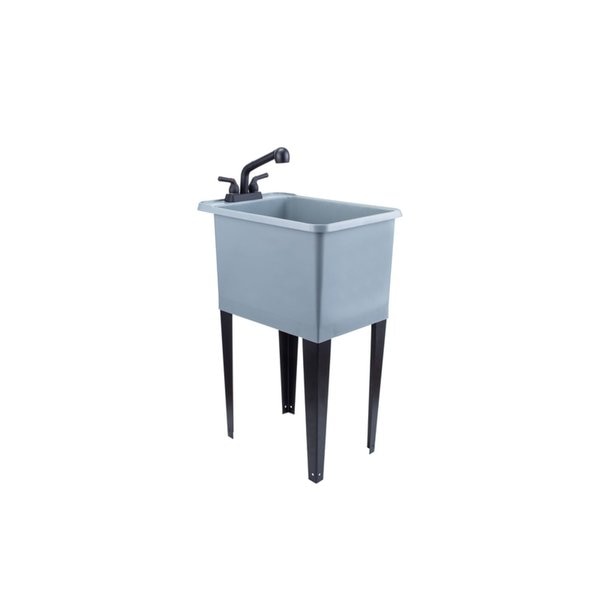 17.5 in in. W X 23.5 in. D Freestanding Plastic Laundry Tub