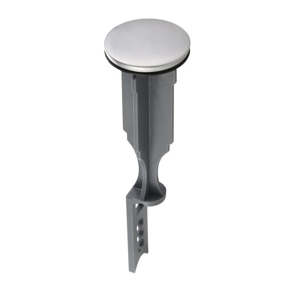 1.4 in. Brushed Nickel Plastic Replacement Pop Up Stopper