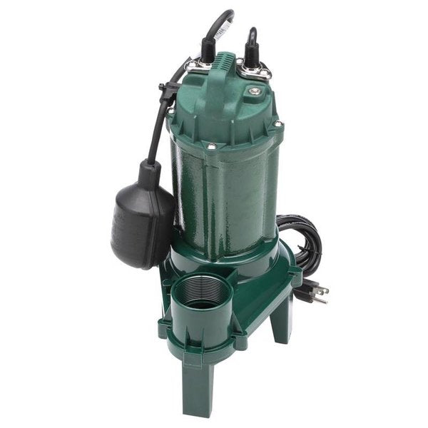 1/3 HP 5250 gph Cast Iron Tethered Float Switch Sewage Pump
