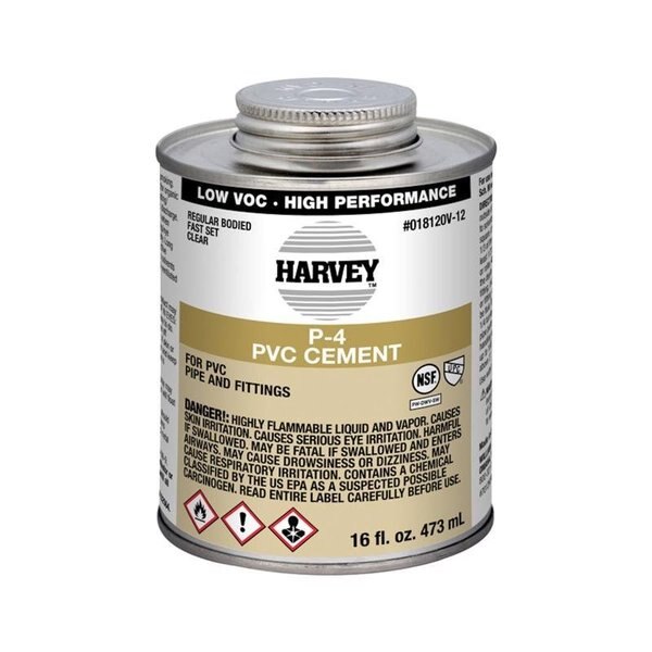 Harvey Clear Cement For PVC 16 oz