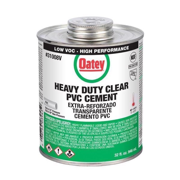 Clear Cement For PVC 32 oz